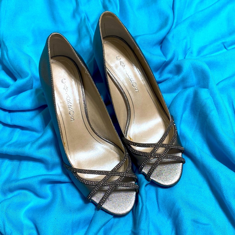 Caparros Pewter Heels